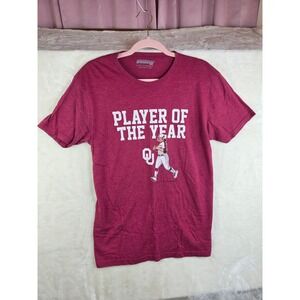 BreakingT Oklahoma Sooners OU Softball Player of the Year Maroon Graphic T-Shirt